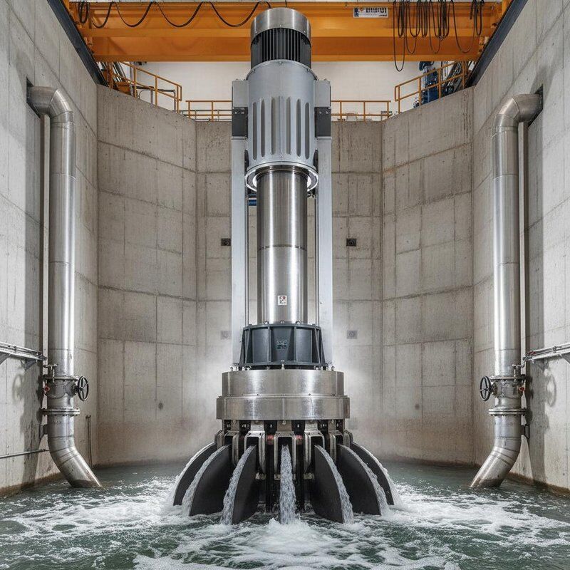 100 kW tot 1000 kW roestvrij staal of legeringen met hoge sterkte Turgo turbinegenerator met verticale installatie voor waterkrachtopwekking