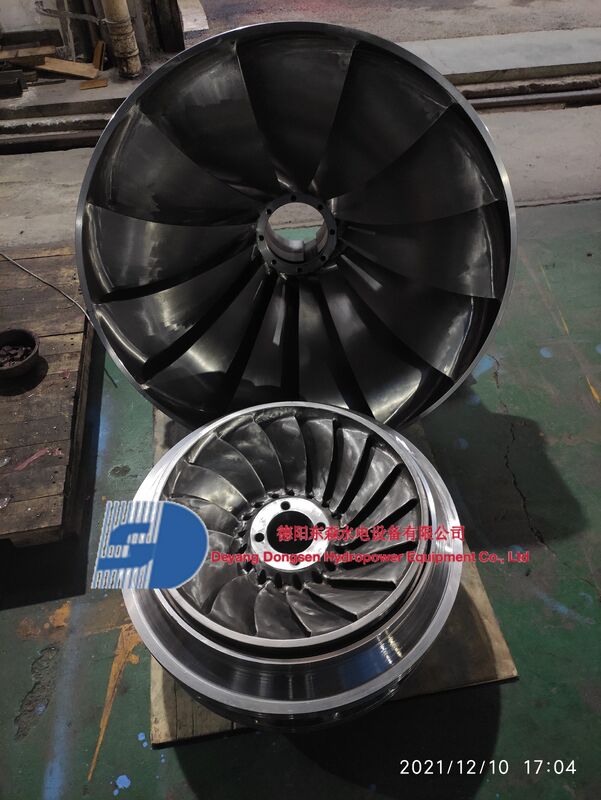 Roestvrij staal waterturbine runner met aanpasbare blad afmetingen voor 1-10 MW waterkracht toepassingen