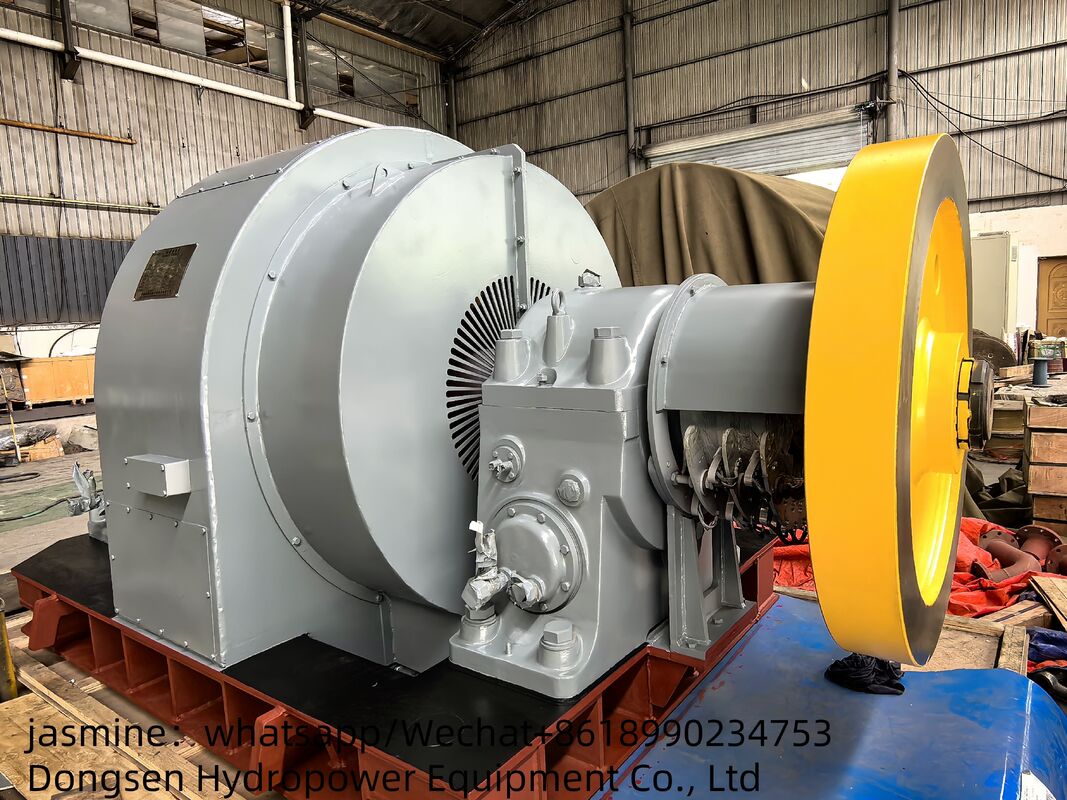 Stroom 3,21 tot 14,9 M³s Francis Turbine Generator Vermogenscapaciteit 300 kW tot 8000 kW Nominaal rendement 90 procent tot 96 procent