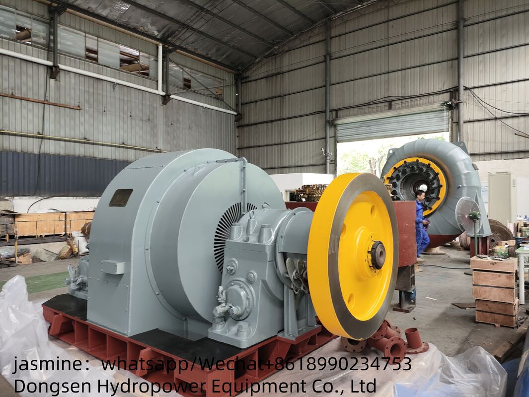 Gietijzeren Francis Waterkracht Turbine Generator met Statisch Excitatie Systeem voor 30~50 Jaar Levensduur en Automatische Besturing