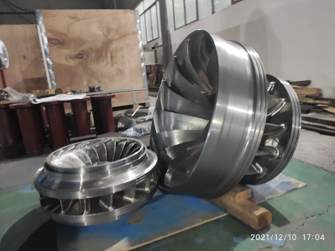 Hoge corrosiebestendigheid Hydroturbine Runner met 92% efficiëntie en 10 MPa inlaatdruk voor waterkrachtcentrales