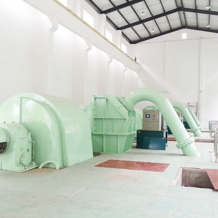 Hydro-elektrische Pelton-turbine-generator Hoog hoofdprestaties voor energieopwekking bij 600 rpm en ontwerphoofd van 100m tot 700m