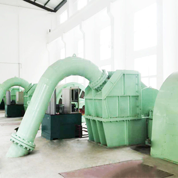 Hydro-energieopwekking 1500 Rpm Pelton-type turbinegenerator met roestvrijstalen loop