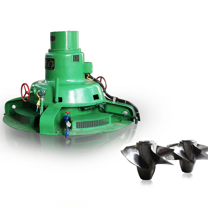 Kaplan Hydroturbine Generator met 5 tot 30 meter waterkop, roestvrijstalen bladen en aangepaste spanningsopties voor waterkrachttoepassingen
