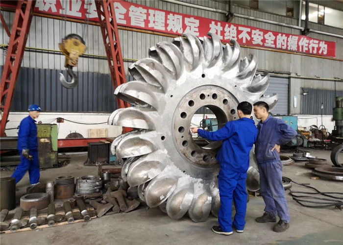 Diameter 200 mm Pelton Wheel Turbine Generator Variabele snelheid Ontworpen om de energie-extractie in waterkrachtcentrales te maximaliseren