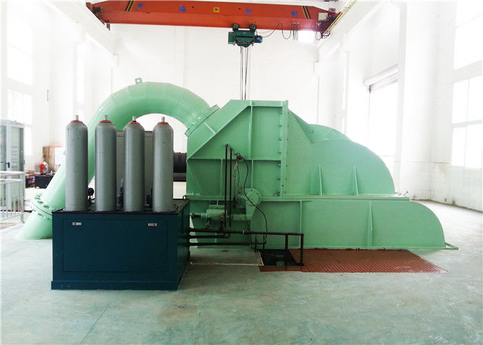 Diameter 200 mm hoge kop Pelton-turbine inclusief borstelloos of statisch excitatiesysteem ontworpen voor waterkracht