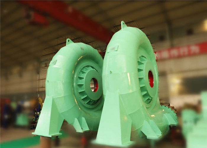 Horizontale verticale waterkrachtgenerator Waterturbine type Francis