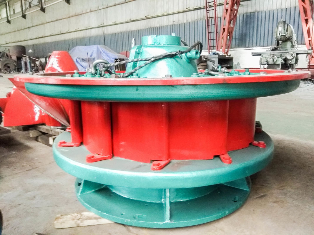 Vermogensfactor 0,8-0,9 Water-aangedreven turbinegenerator met roestvrijstalen bladen ideaal voor industriële energieproductie
