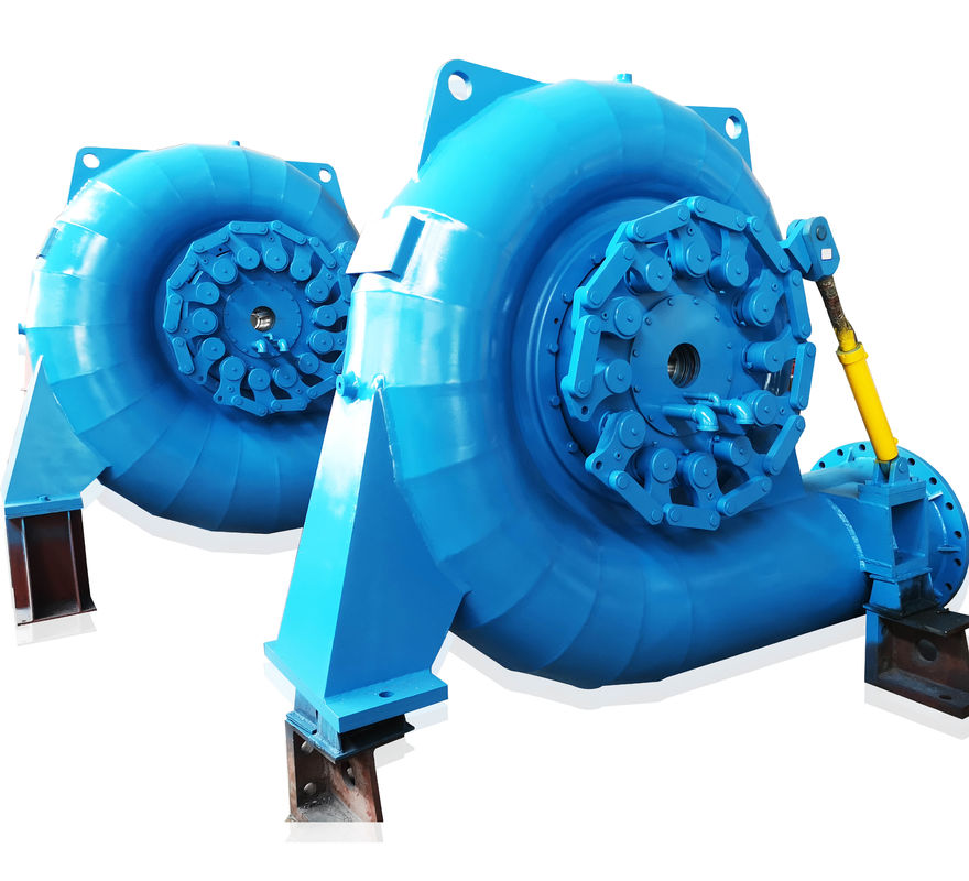 Versnellingsbereik 150 RPM 1000 RPM Francis Hydroturbine Generator Supporting Flow 3,21 tot 14,9 M3s Duurzame energieproductie