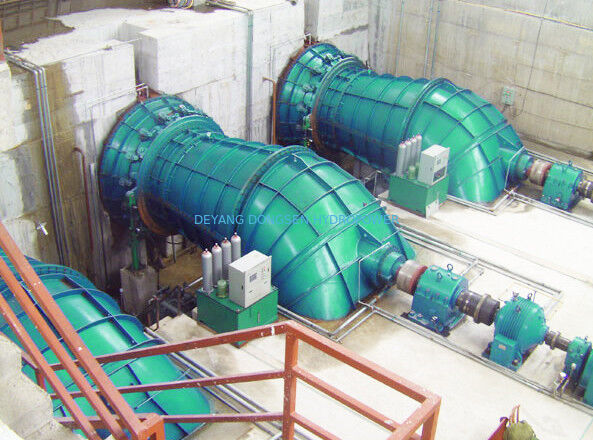 Tubular Hydroelectric Generator 315kW 500rpm Bulb Type Low Head Stainless Steel Runner
