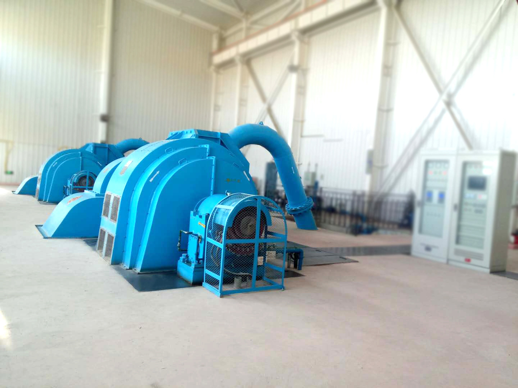 500-3000 r/min Versnellingsbereik Turbinegenerator van het Pelton-type met borstelloze excitatie