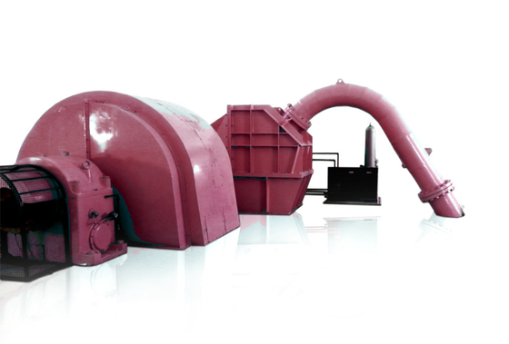 High Head Customized Pelton Turbine Generator met 88-96% hoog rendement