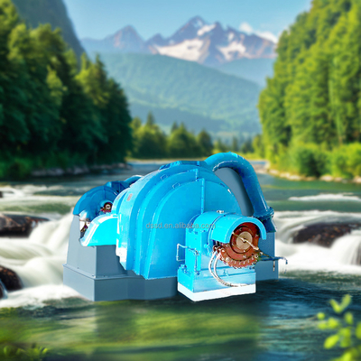 Hydroturbinegenerator voor waterhoofd 5m-500m met 90-96% efficiëntie