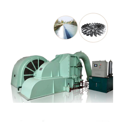 85-95% efficiëntie Lucht/olie koeling Pelton wielturbinegenerator voor elektriciteitsopwekking
