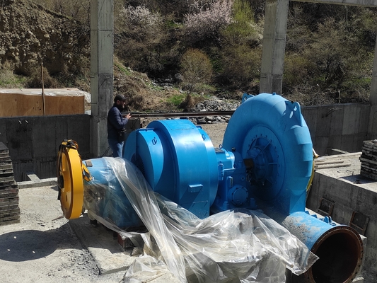 Gepersonaliseerde capaciteit Hydroturbine Generator 200kw-20mw Staal Parameters 5m-500m Waterkop 50HZ/60HZ