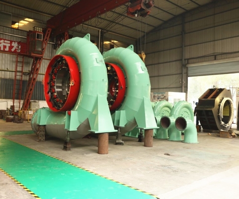 Gepersonaliseerde luchtgekoelde waterturbinegenerator met roestvrij staal runner 450-1000 RPM