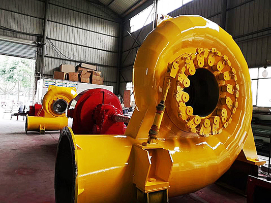 Op maat gemaakte stalen hydroturbinegenerator met een waterhoofdbereik van 5-500 m
