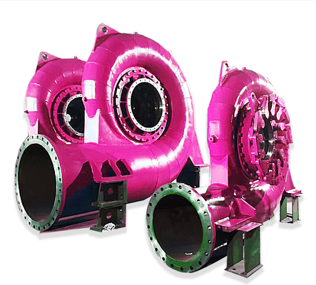 Efficiëntie Roestvrij staal Francis waterturbine generator 450-1000rpm 400V-10kV automatische besturing