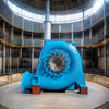 Gepaste kleurwaterturbine 200kw-20mw Vermogen Uitgang Lucht / water koeling