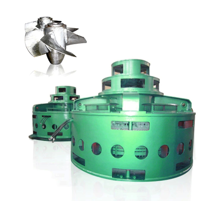 Op maat gemaakte kleur roestvrij staal water aangedreven turbinegenerator 5-30m Nominale kop 220-11000V