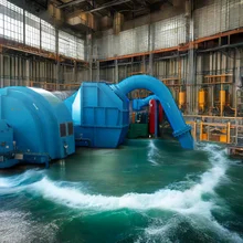 Waterturbinegenerator Lucht/waterkoeling 50Hz/60Hz Frequentie voor verticale/horizontale installatie