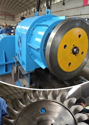 Luchtgekoelde Pelton-turbine van 100 kW tot 10 MW, gebruikt voor hoog water met hoge kwaliteit