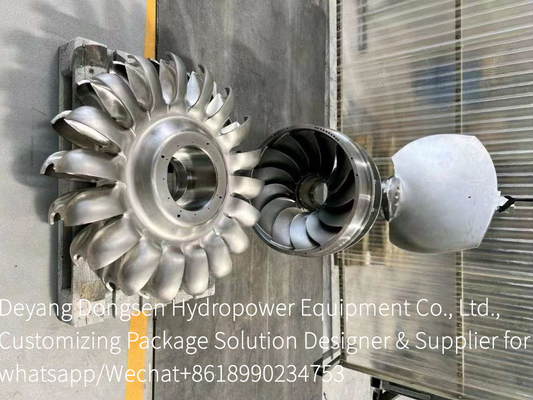 Gepersonaliseerde blaadhoogte roestvrij staal waterturbine runner voor langdurige energieproductie