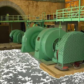 Hydroturbinegenerator van 100 kW tot 10 MW met elektrische klep en microcomputer governor
