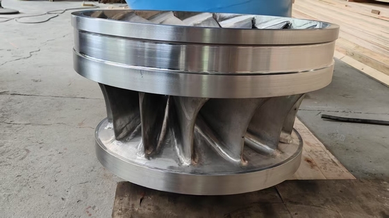 Hoge of lage snelheid roterende waterturbine runner met gehard metaal materiaal bij 600 rpm en 750 rpm