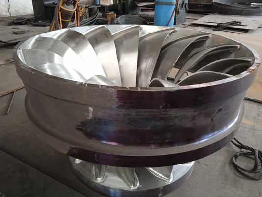 1200kw Francis Hydro Turbine Runner met roestvrij staal en koolstofstaal materiaal