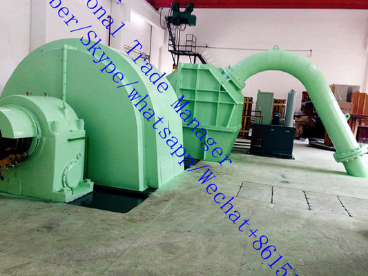 Nominale spanning 6-10 kV Pelton-type turbinegenerator borstelloos of statisch opwekkingssysteem geschikt voor waterkrachttoepassingen