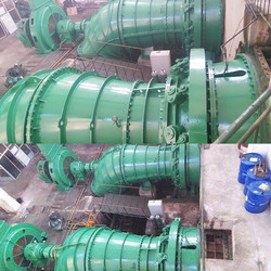Huis en Elektrische centrale50kw~20mw Mini Tubular Turbine Generator Small Hydrogenerator