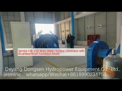 Gebruiksduur ≥ 50 jaar Waterturbinegenerator met borstelloze/borstelprikkeling