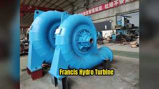 Francis Hydro-turbinegenerator 300 kW 20 MW