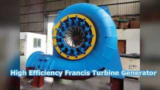 Hoog rendement Francis Hydro Turbinegenerator 300KW 20MW