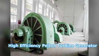Pelton-turbinegenerator met hoge kop voor efficiënte waterkracht