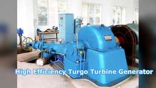 Hoog rendement Turgo Turbine Generator 4000kW Power Solution